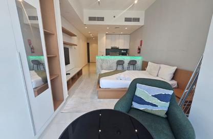 Apartment - Studio - 1 for rent in Blue Waves Tower - Dubai Land Residence Complex - Dubai