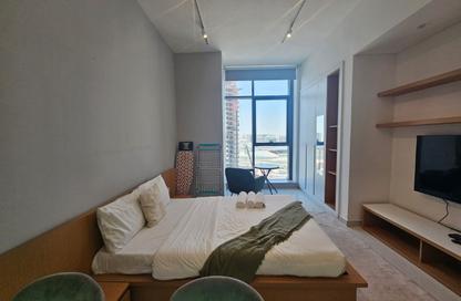 Apartment - Studio - 1 for rent in Blue Waves Tower - Dubai Land Residence Complex - Dubai