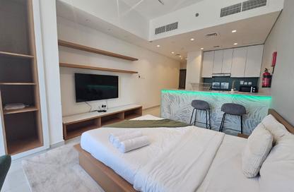 Apartment - Studio - 1 for rent in Blue Waves Tower - Dubai Land Residence Complex - Dubai