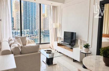 Apartment - 1 - 2 for rent in Silverene Tower B - Silverene - Dubai Marina - Dubai