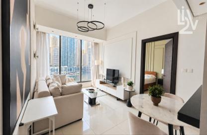 Apartment - 1 - 2 for rent in Silverene Tower B - Silverene - Dubai Marina - Dubai