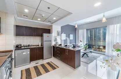 شقة - غرفة نوم - 2 حمامات للايجار في باي سنترال غرب - باي سنترال - دبي مارينا - دبي