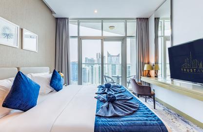 Apartment - Studio - 1 Bathroom for rent in Damac Maison Prive B - Damac Maison Prive - Business Bay - Dubai