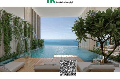 Apartment - 1 Bedroom - 2 Bathrooms for sale in Corniche Tower - Ajman Corniche Road - Ajman