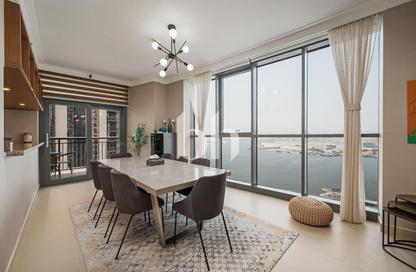 شقة - 3 غرف نوم - 5 حمامات للايجار في خور دبي ريزيدنس برج 1 جنوب - Dubai Creek ريزيدنسز South - Dubai Creek ريزيدنسز - مرسى خور دبي - دبي