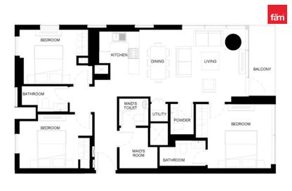 Apartment - 3 - 4 for sale in Sobha Creek Vista Heights Tower B - Sobha Creek Vista Heights - Sobha Hartland - Mohammed Bin Rashid City - Dubai