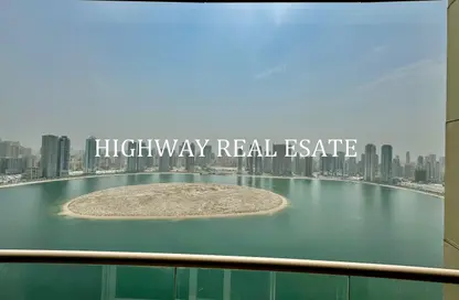 Apartment - 3 Bedrooms - 4 Bathrooms for rent in Al Sondos Tower - Al Khan Lagoon - Al Khan - Sharjah
