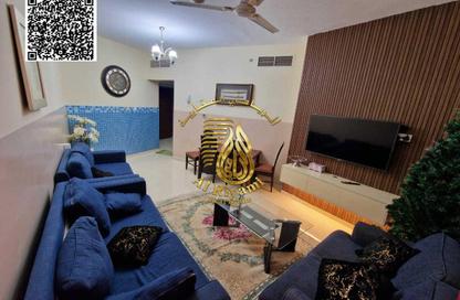 Apartment - 1 Bedroom - 2 Bathrooms for rent in Orient Tower 1 - Orient Towers - Al Bustan - Ajman