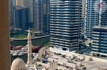 Apartment - 1 Bedroom - 2 Bathrooms for rent in Manchester Tower - Dubai Marina - Dubai