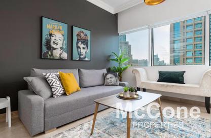 Apartment - 1 Bedroom - 2 Bathrooms for rent in MAG 218 - Dubai Marina - Dubai