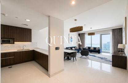 Apartment - 3 Bedrooms - 4 Bathrooms for rent in Palm View - Dubai Media City - Dubai