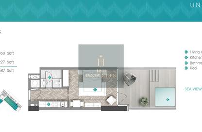 Apartment - Studio - 1 Bathroom for sale in Moonstone Residences Interiors - Al Marjan Island - Ras Al Khaimah