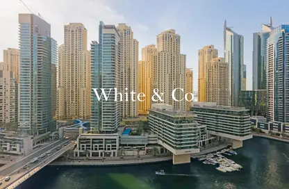 Apartment - 1 Bedroom - 2 Bathrooms for rent in Silverene Tower B - Silverene - Dubai Marina - Dubai