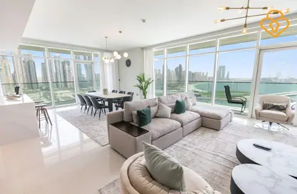 Apartment - 4 Bedrooms - 4 Bathrooms for rent in Sunrise Bay Tower 1 - Sunrise Bay - EMAAR Beachfront - Dubai Harbour - Dubai