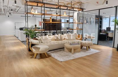 Office Space - Studio - 1 Bathroom for rent in Al Salam Tower - Dubai Media City - Dubai