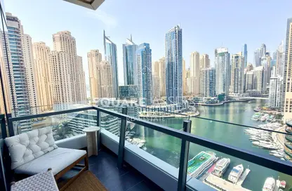 شقة - 3 غرف نوم - 3 حمامات للايجار في A برج سيلفرين - سيلفيرين - دبي مارينا - دبي