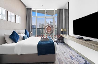 Apartment - Studio - 1 Bathroom for rent in Damac Maison Prive A - Damac Maison Prive - Business Bay - Dubai