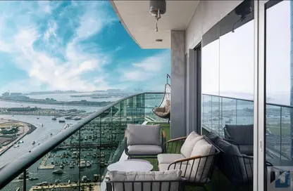 Apartment - 2 Bedrooms - 3 Bathrooms for rent in Damac Heights - Dubai Marina - Dubai