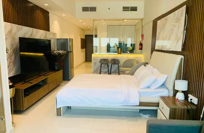 Apartment - Studio - 1 Bathroom for rent in Blue Waves Tower - Dubai Land Residence Complex - Dubai Land - Dubai