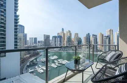 شقة - 2 غرف نوم - 3 حمامات للايجار في المجرة 2 - المجرة - دبي مارينا - دبي