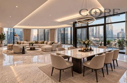 Apartment - 4 - 5 for rent in IL Primo - Opera District - Downtown Dubai - Dubai