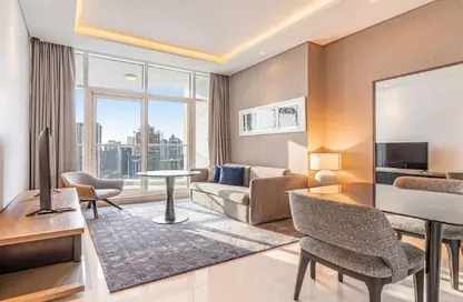 Apartment - 1 Bedroom - 2 Bathrooms for rent in Damac Maison Prive A - Damac Maison Prive - Business Bay - Dubai