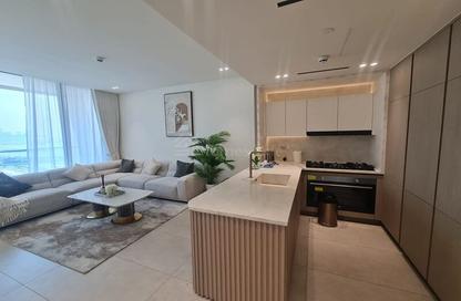 Apartment - 2 - 2 for rent in Binghatti Ivory - Dubai Healthcare City 2 - Al Jaddaf - Dubai