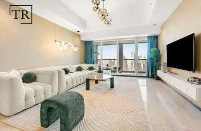 شقة - 2 غرف نوم - 3 حمامات للايجار في برج تشرشل السكني - أبراج تشرشل - الخليج التجاري - دبي