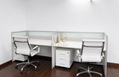 Office Space - Studio - 1 Bathroom for rent in Clover Bay Tower - Business Bay - Dubai