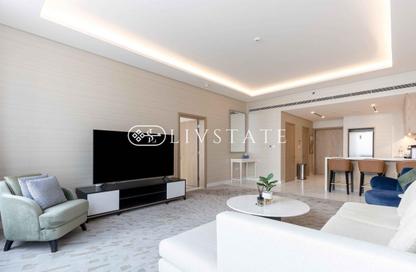 Apartment - 1 - 1 for rent in The Palm Tower - Palm Jumeirah - Dubai