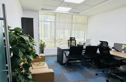 Office Space - Studio - 1 for rent in Clover Bay Tower - Business Bay - Dubai