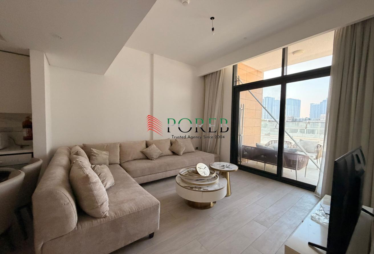 Furnished 1BR | Facing Lagoon | 4 cheques photo 2