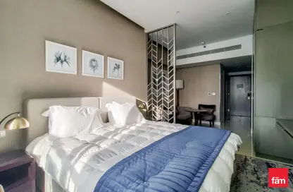 Apartment - Studio - 1 Bathroom for rent in Damac Maison Prive B - Damac Maison Prive - Business Bay - Dubai