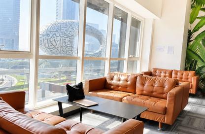 Office Space - Studio - 2 Bathrooms for rent in Latifa Tower - Sheikh Zayed Road - Dubai