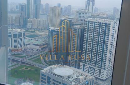 Apartment - 1 Bedroom - 2 Bathrooms for rent in Beach Tower 1 - Al Khan Lagoon - Al Khan - Sharjah