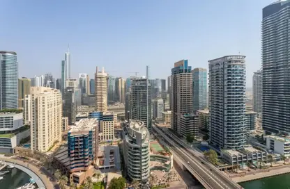 Apartment - 3 Bedrooms - 4 Bathrooms for rent in Marina Wharf 1 - Marina Wharf - Dubai Marina - Dubai