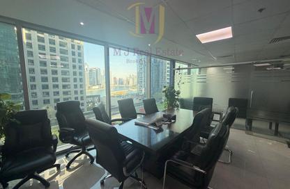 Office Space - Studio - 1 Bathroom for rent in The Binary Tower - Business Bay - Dubai