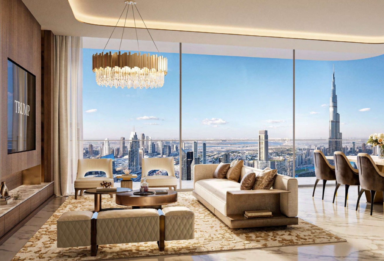 Branded 2BR | High Floor | Sea View | Trump Tower — image 3