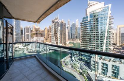 Apartment - 3 - 3 for rent in Time Place Tower - Dubai Marina - Dubai