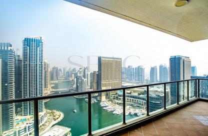 Apartment - 3 Bedrooms - 4 Bathrooms for rent in Marina Quays West - Marina Quays - Dubai Marina - Dubai