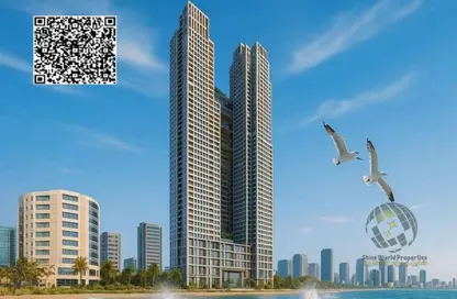 Apartment - Studio - 1 Bathroom for sale in Mawjan Tower - Ajman Corniche Road - Ajman