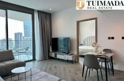 شقة - غرفة نوم - 1 حمام للايجار في بنينسولا ثري - بنينسولا - الخليج التجاري - دبي