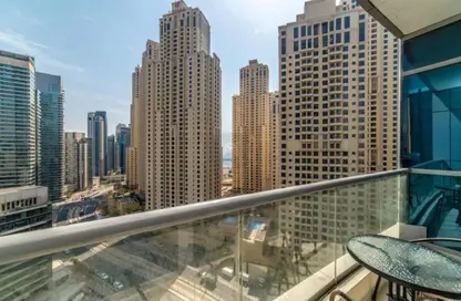 شقة - غرفة نوم - 2 حمامات للايجار في باي سنترال غرب - باي سنترال - دبي مارينا - دبي