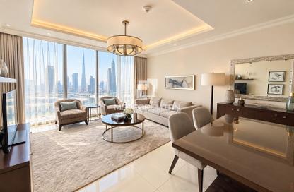 Apartment - 1 - 2 for rent in The Address Residence Fountain Views 2 - The Address Residence Fountain Views - Downtown Dubai - Dubai