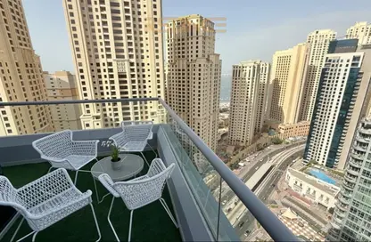شقة - غرفة نوم - 1 حمام للايجار في رصيف المارينا 2 - مارينا وارف - دبي مارينا - دبي