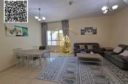 Apartment - 2 Bedrooms - 2 Bathrooms for rent in Orient Tower 1 - Orient Towers - Al Bustan - Ajman