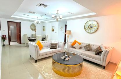 Apartment - 2 Bedrooms - 2 Bathrooms for rent in Beach Tower 2 - Al Khan Lagoon - Al Khan - Sharjah