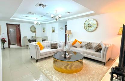 Apartment - 2 Bedrooms - 2 Bathrooms for rent in Beach Tower 2 - Al Khan Lagoon - Al Khan - Sharjah