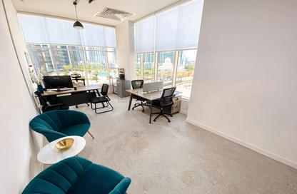 Office Space - Studio - 1 Bathroom for rent in Clover Bay Tower - Business Bay - Dubai