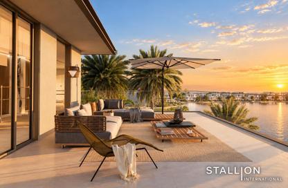 Villa - 5 - 7 for sale in Beach Collection Frond D - Beach Collection - Palm Jebel Ali - Dubai